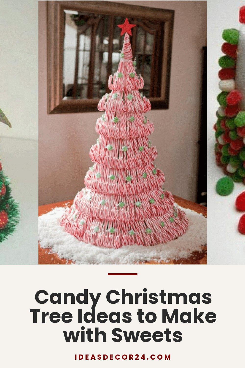 Candy Christmas Tree Ideas to Make with Sweets