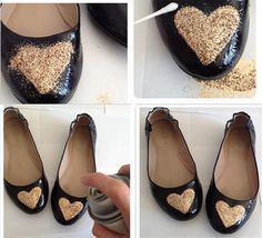 diy glitter shoes 9