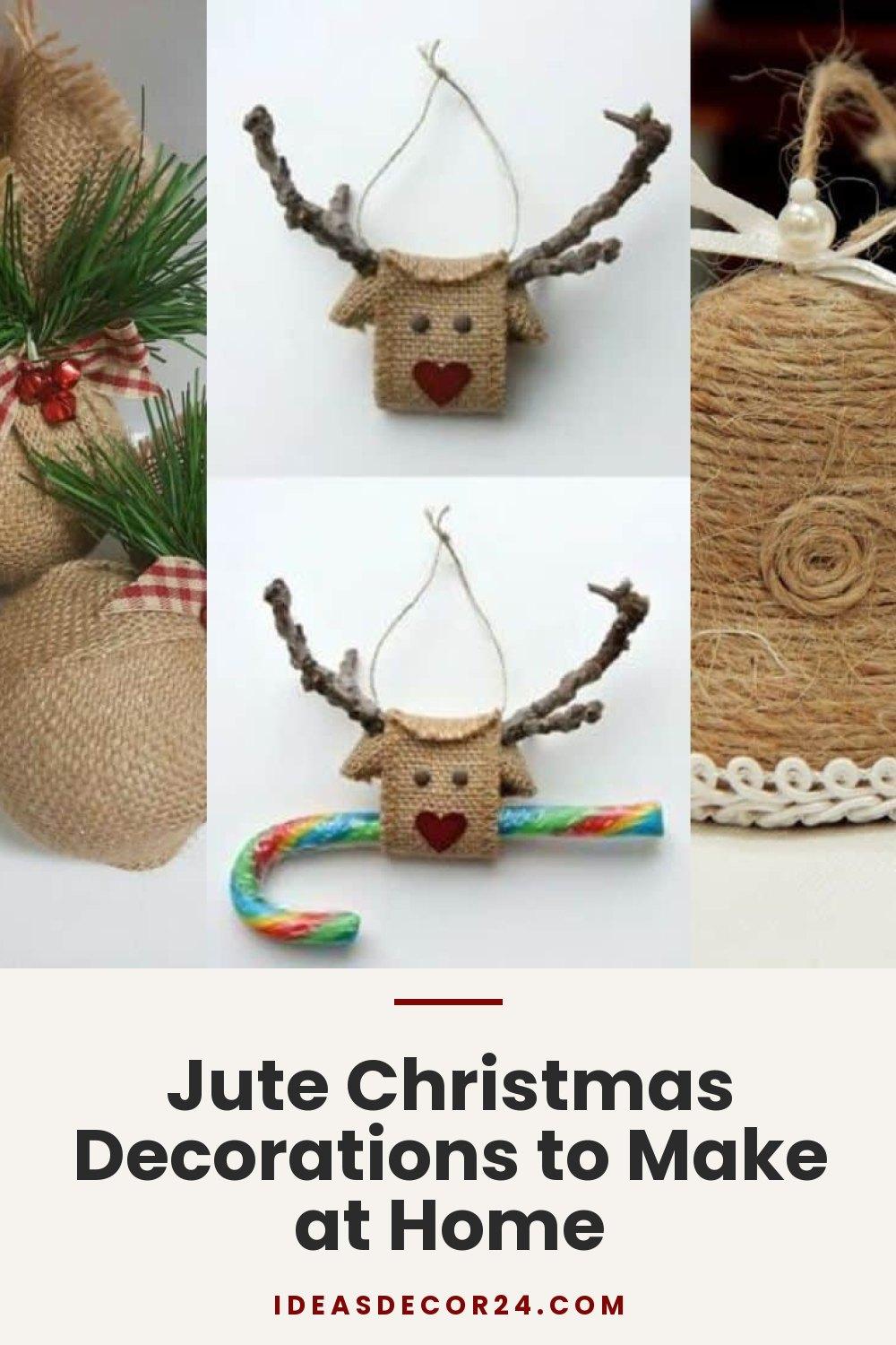 Jute Christmas Decorations to Make at Home