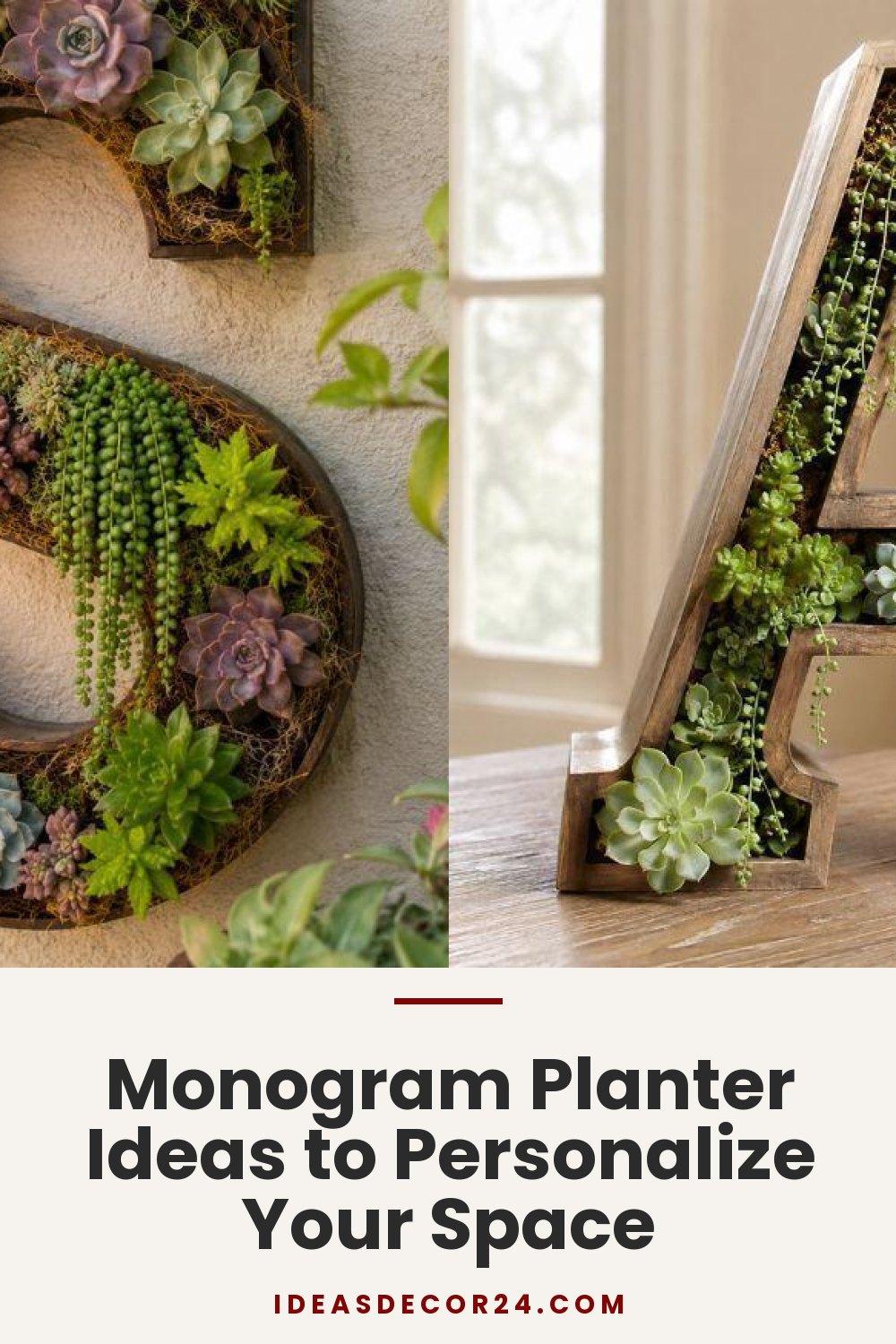 Monogram Planter Ideas to Personalize Your Space