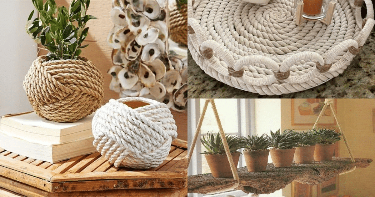 30 Creative DIY rope projects to decorate tastefully - Craftionary
