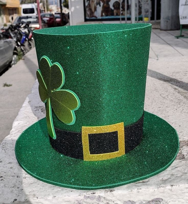 diy st patricks day hat 4