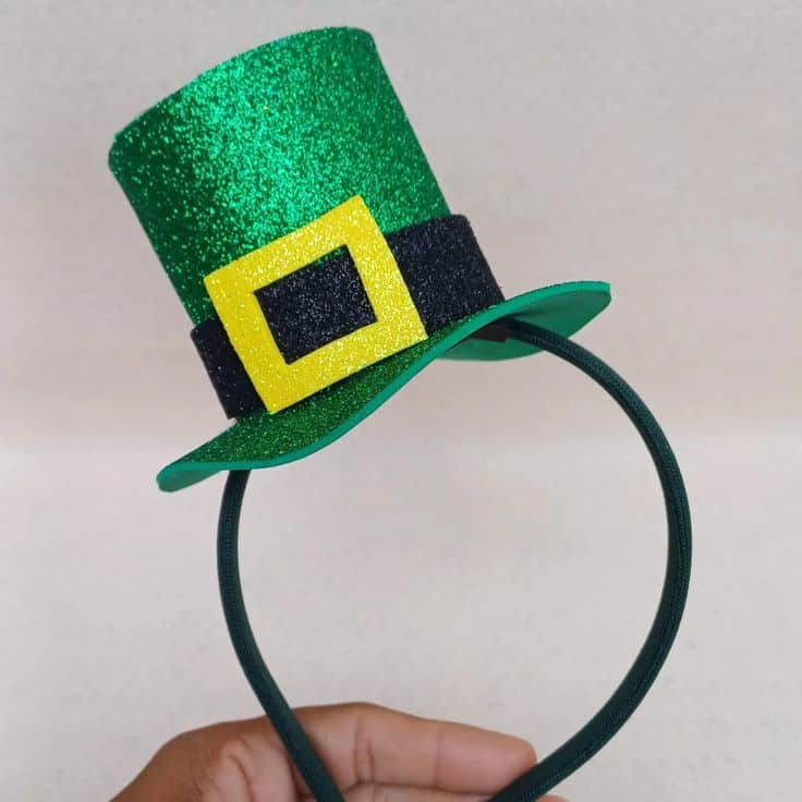 diy st patricks day hat 7