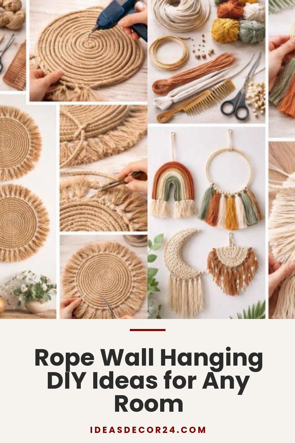 Rope Wall Hanging DIY Ideas for Any Room