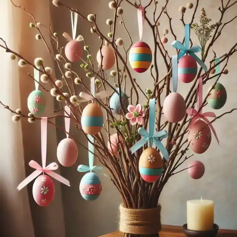 easter decoration ideas with dried branches 1 1