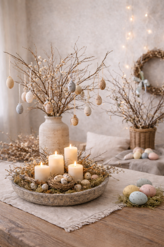 easter decoration ideas with dried branches scaled
