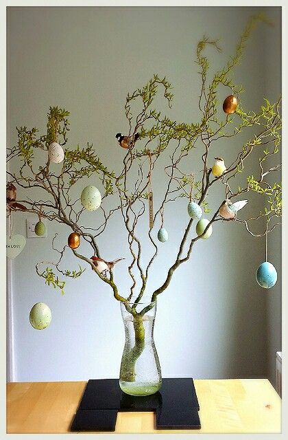 easter trees decorated with eggs 6