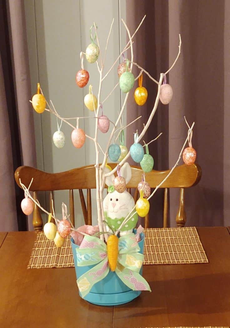 easter trees decorated with eggs 7