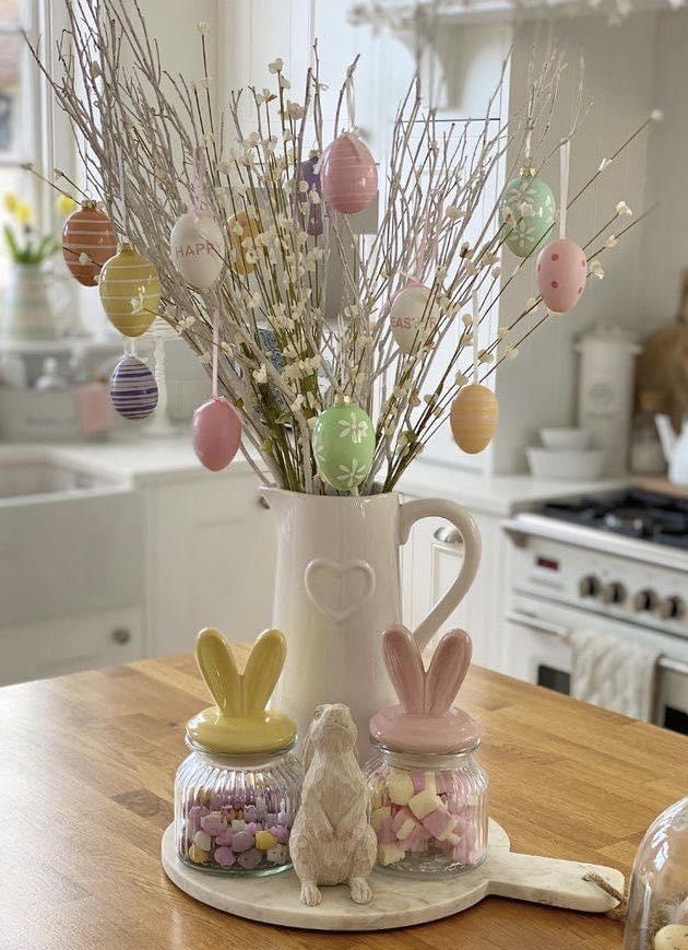 easter trees decorated with eggs 8