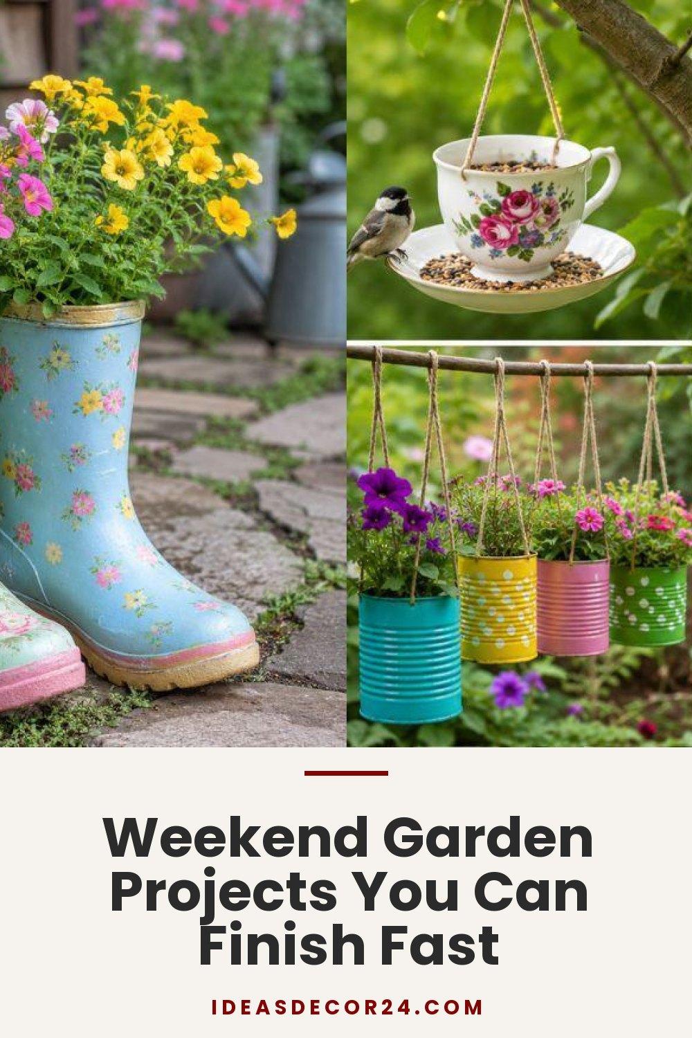 Weekend Garden Projects You Can Finish Fast