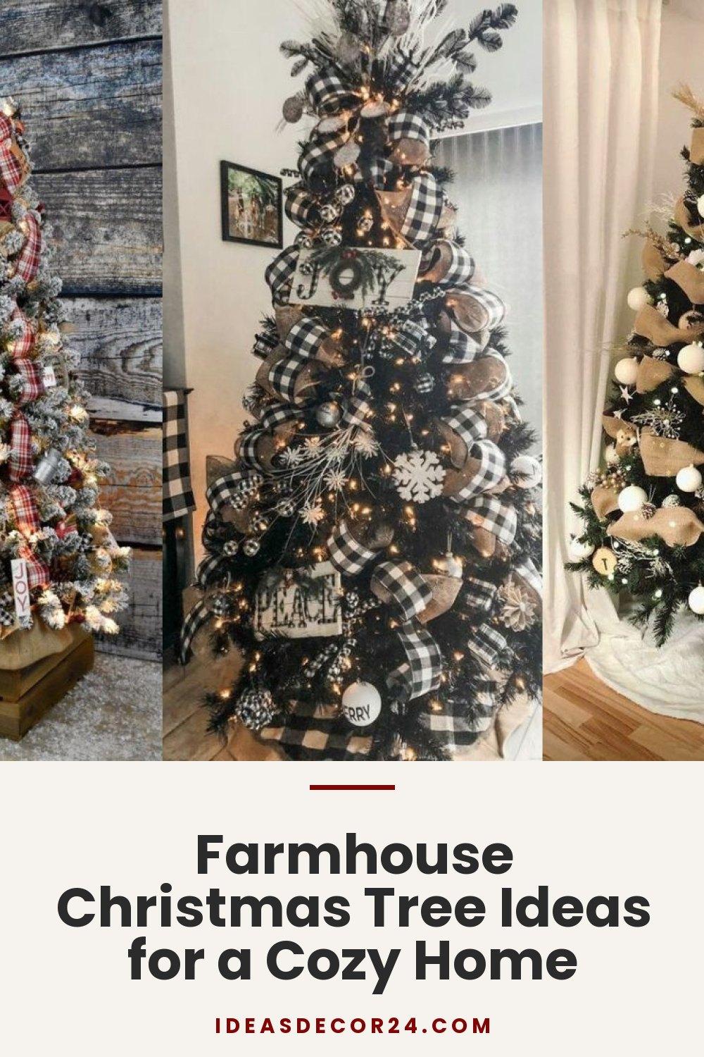 Farmhouse Christmas Tree Ideas for a Cozy Home