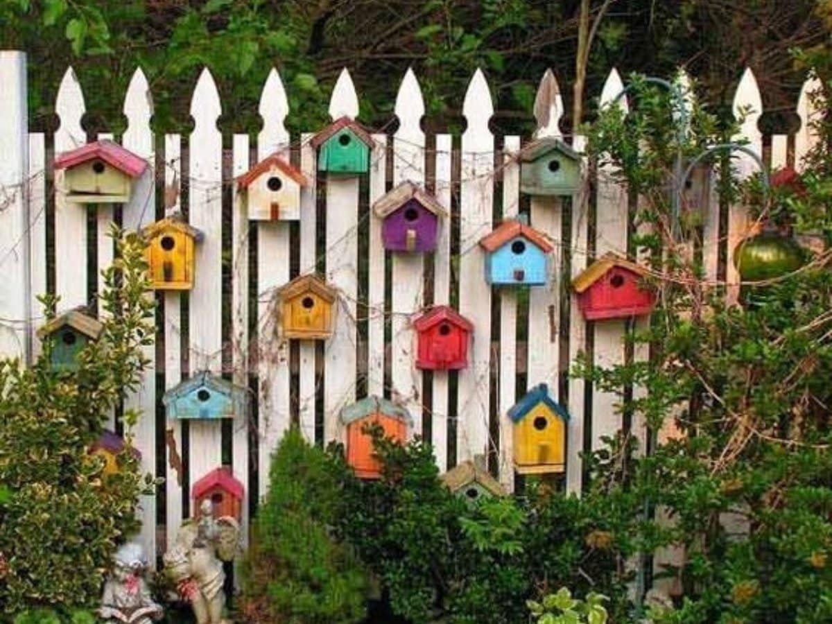 fence ideas decorated with small gardens 11