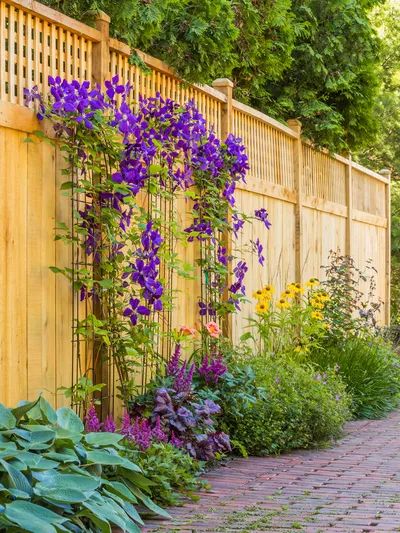 fence ideas decorated with small gardens 2