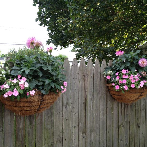 fence ideas decorated with small gardens 8