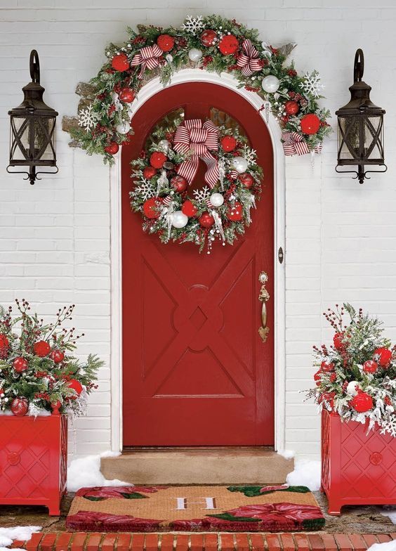 front door decoration for christmas 12