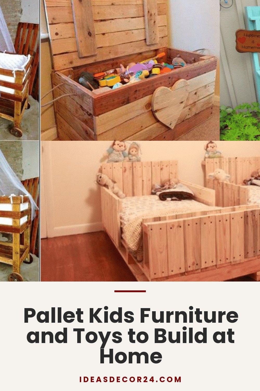 Pallet Kids Furniture and Toys to Build at Home