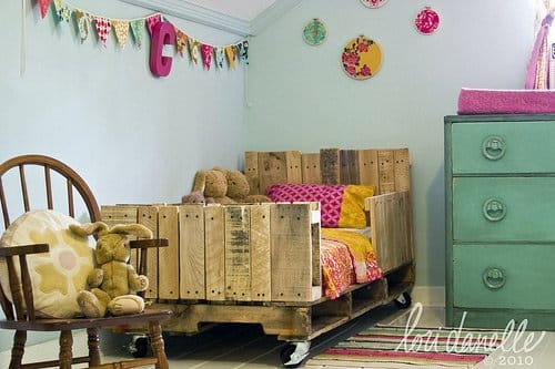 furniture and childrens toys made with wooden pallets