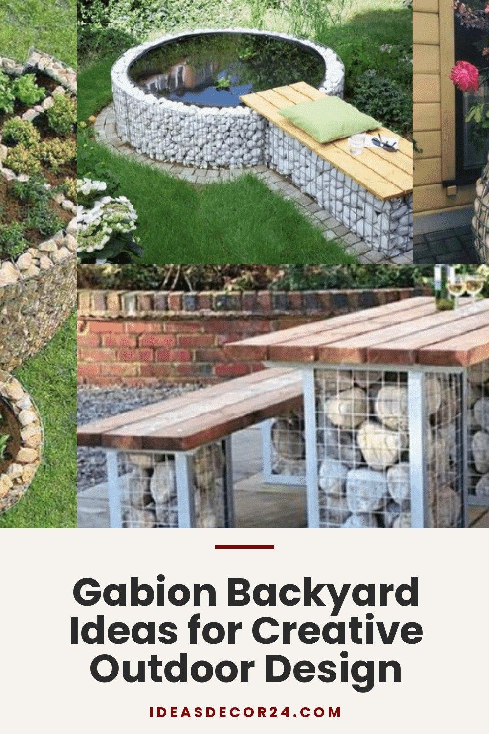 Gabion Backyard Ideas for Creative Outdoor Design
