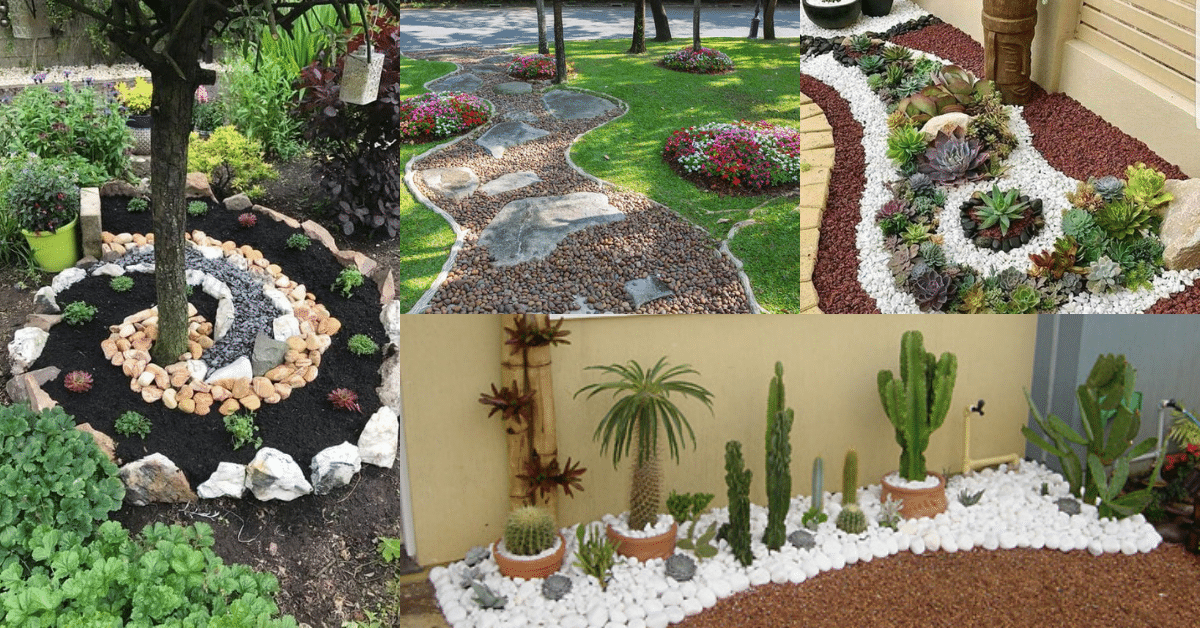Fantastic ideas for designing a garden with stones