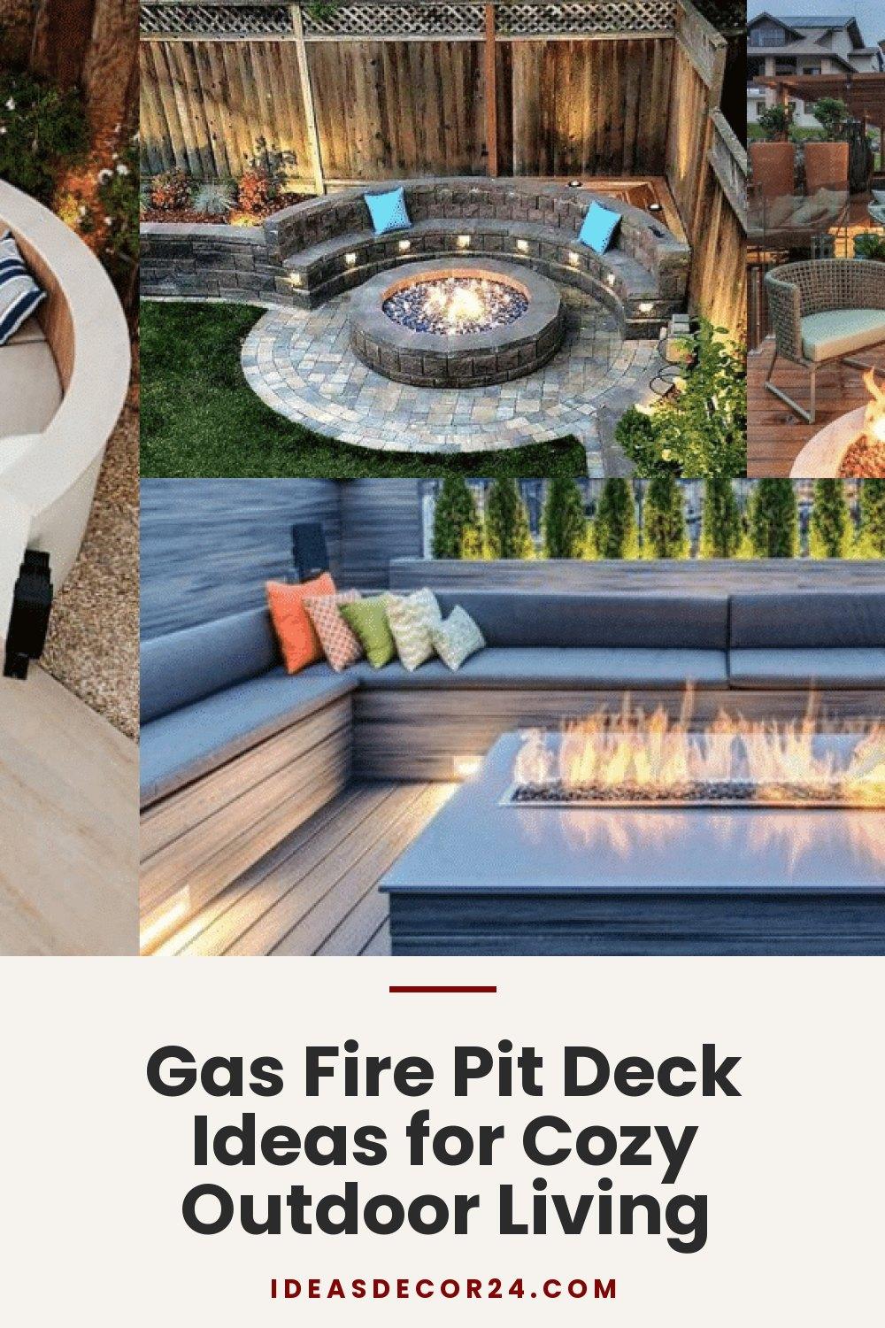 Gas Fire Pit Deck Ideas for Cozy Outdoor Living