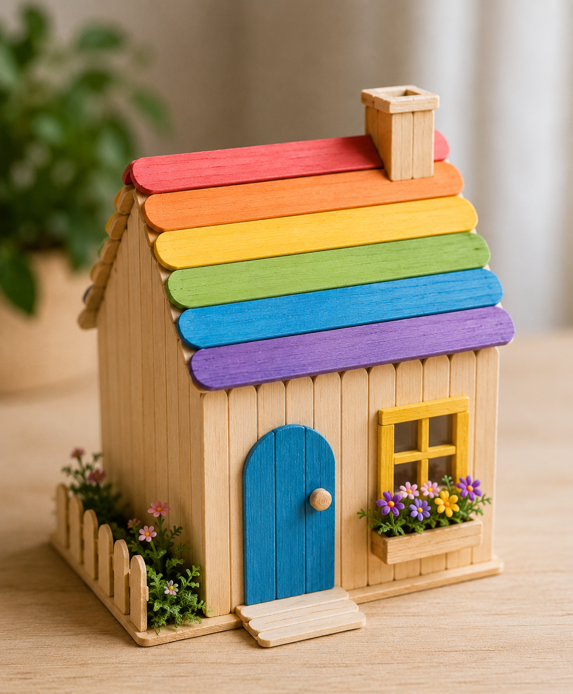 Handcrafted Houses with Ice Pops: Artful Abodes handcrafted houses with ice pops
