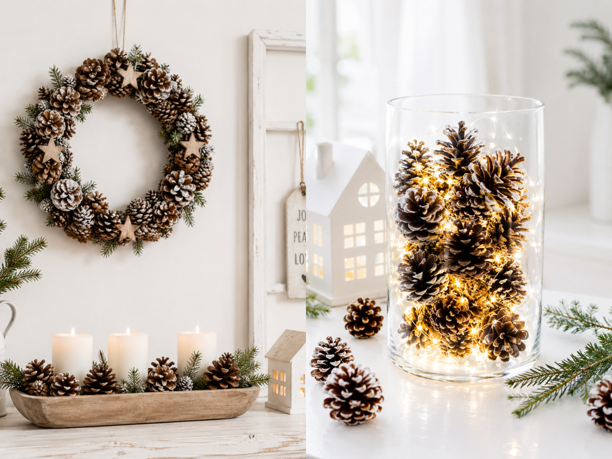 How to Decorate at Christmas with Pine Cones How to Decorate at Christmas with Pine Cones how to decorate at christmas with pine cones