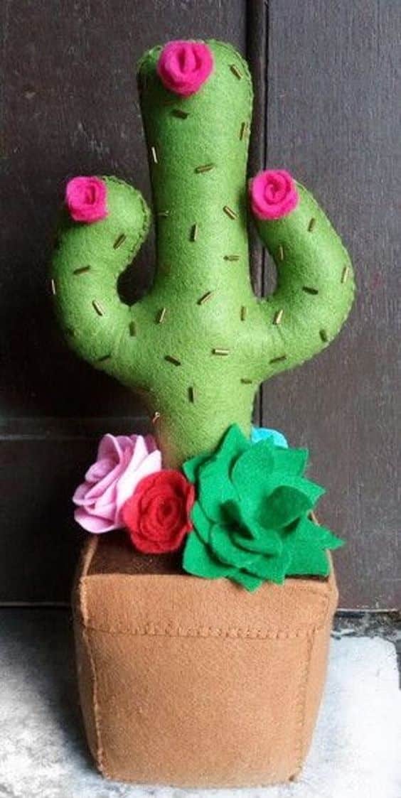 how to make felt cactus 3