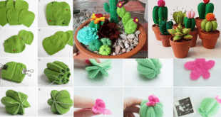 how to make felt cactus