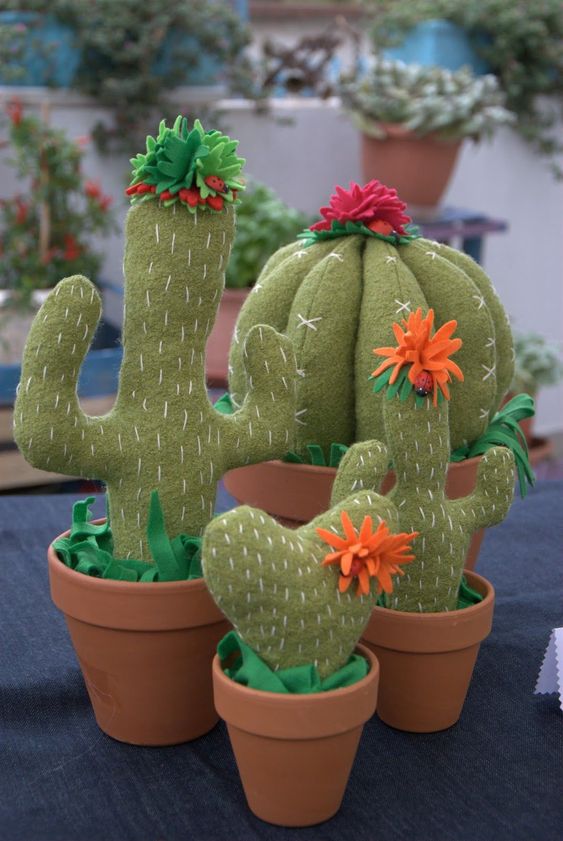 how to make felt cactus 7