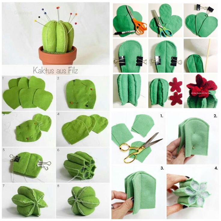 how to make felt cactus