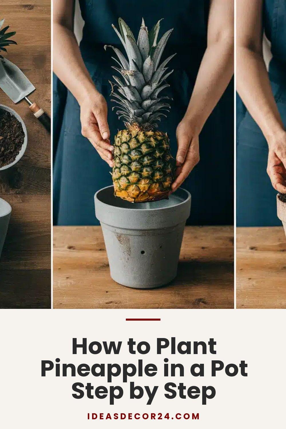 How to Plant Pineapple in a Pot Step by Step