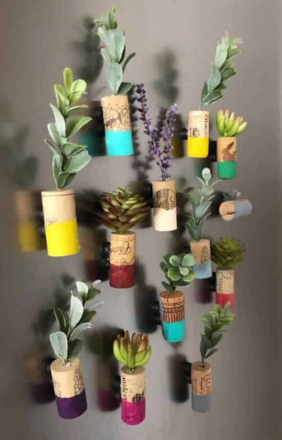 how to plant succulents in wine cork 9