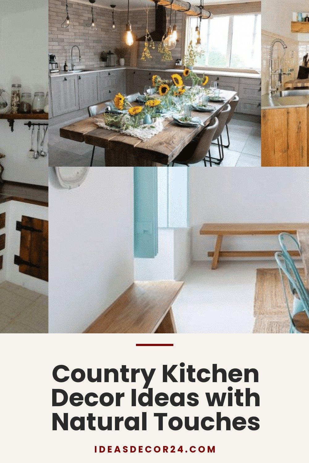 Country Kitchen Decor Ideas with Natural Touches