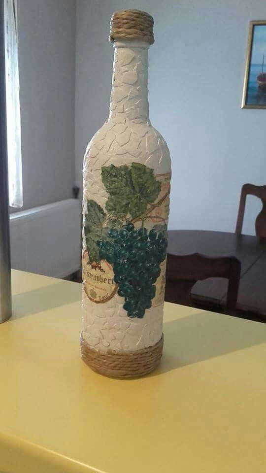 ideas for decorating bottles with eggshells 7
