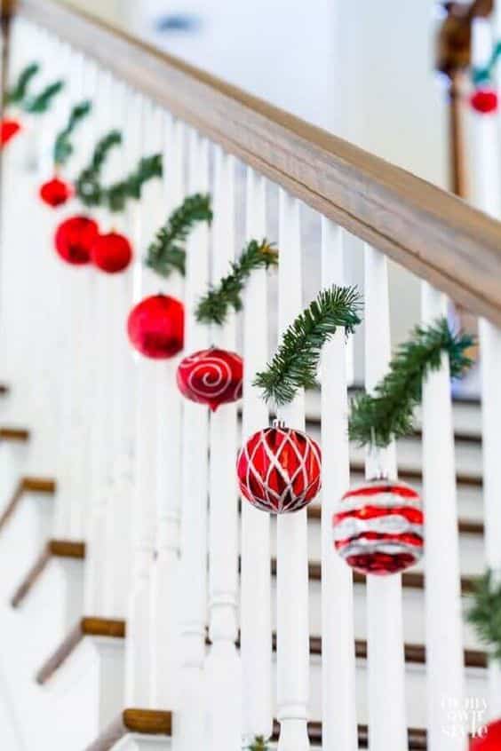 ideas for decorating the stairs for christmas 2