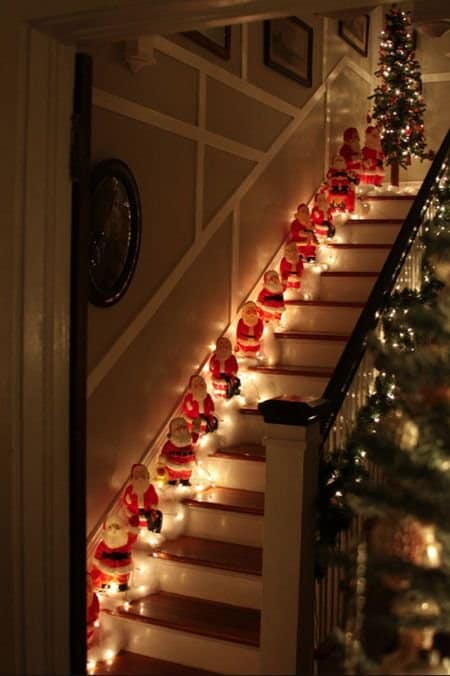 ideas for decorating the stairs for christmas 5