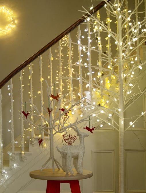 ideas for decorating the stairs for christmas