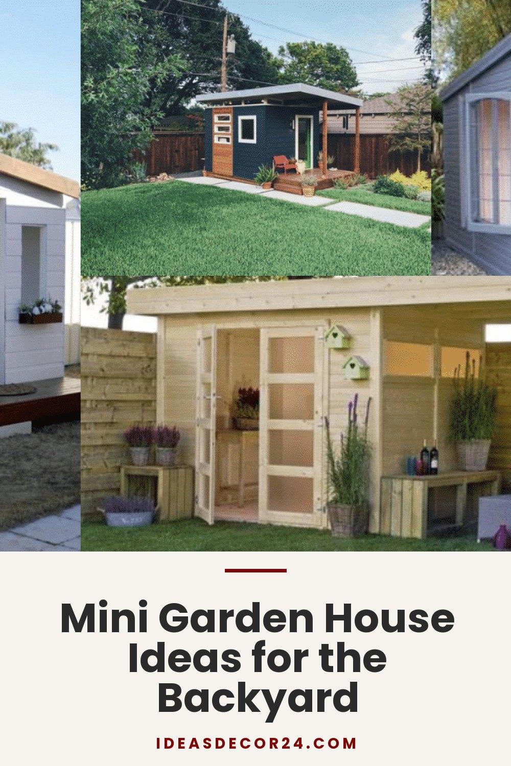 Mini Garden House Ideas for the Backyard