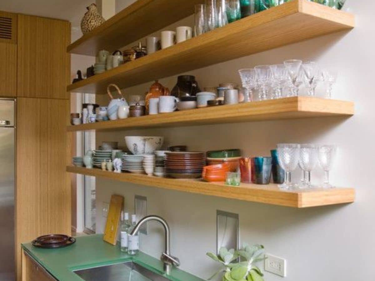 ideas for organizing a kitchen without cabinets 10