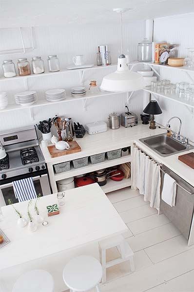 ideas for organizing a kitchen without cabinets 7