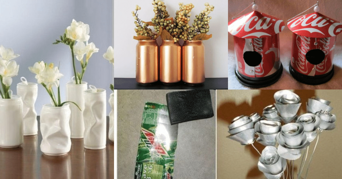 15+ Ideas for recycling soda cans