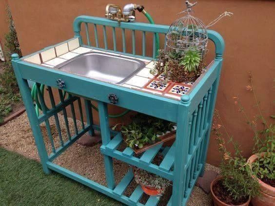 ideas for reusing a crib 13