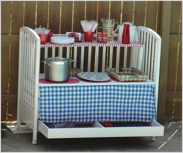 ideas for reusing a crib 3