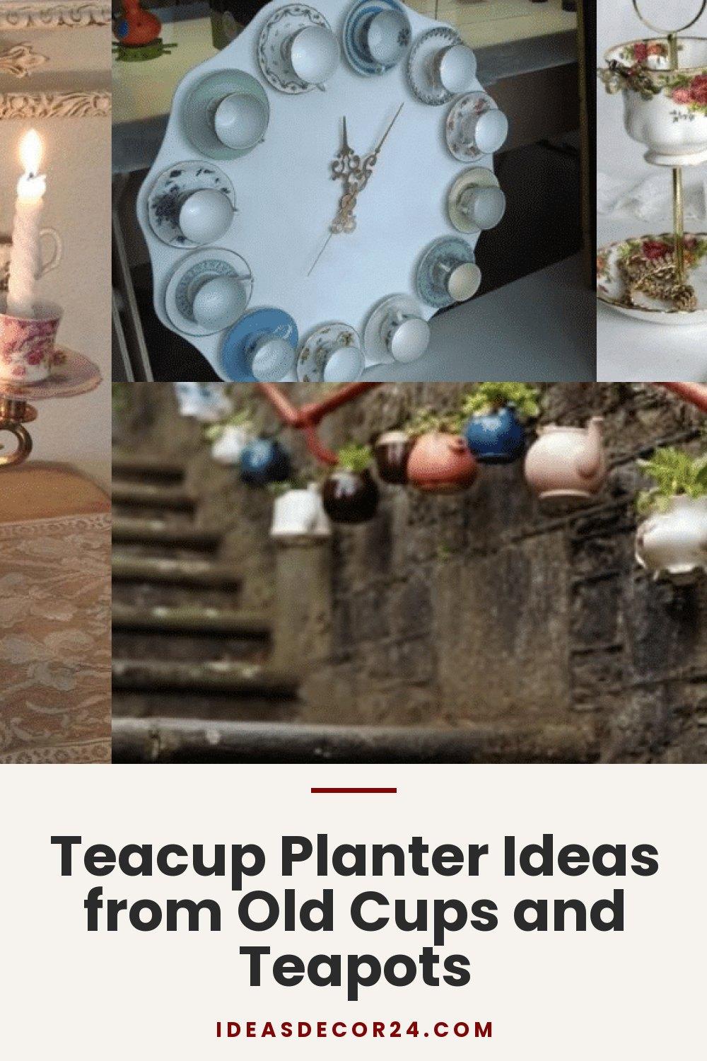 Teacup Planter Ideas from Old Cups and Teapots