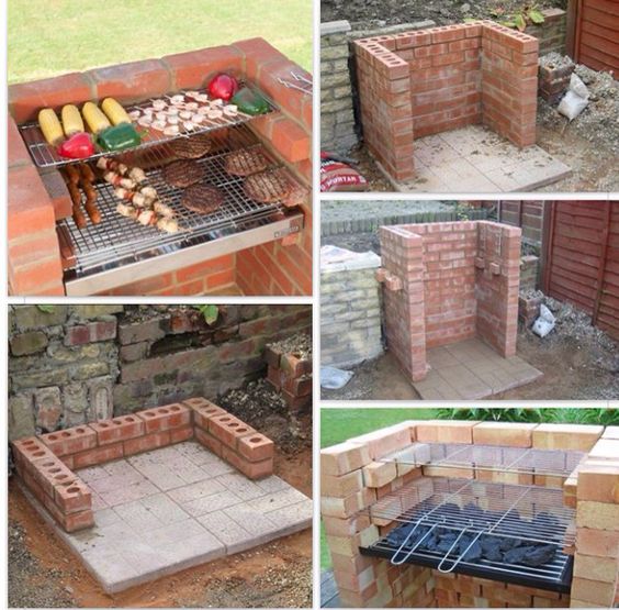 ideas of barbecues made with bricks 1