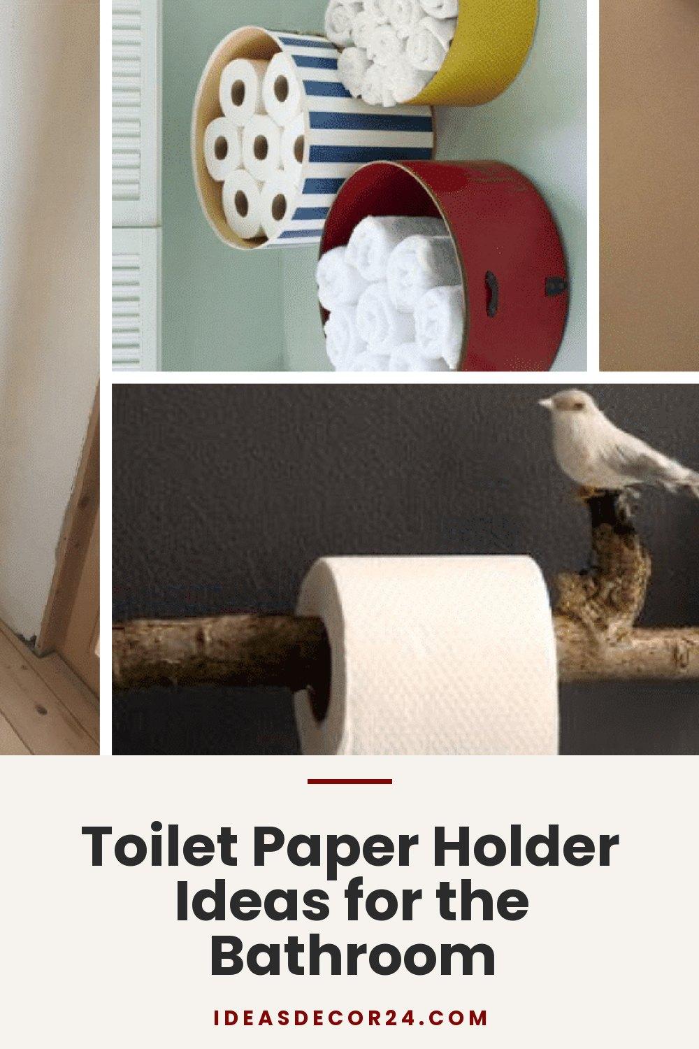 Toilet Paper Holder Ideas for the Bathroom