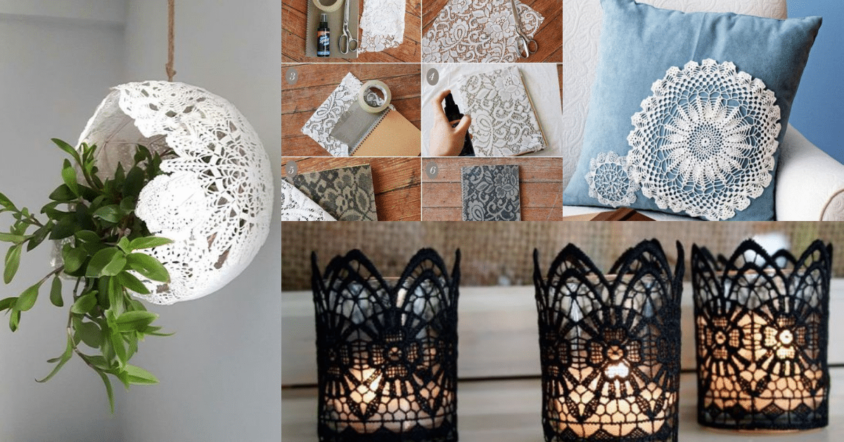 Lace Crafts- 20 Ideas to Get Inspired