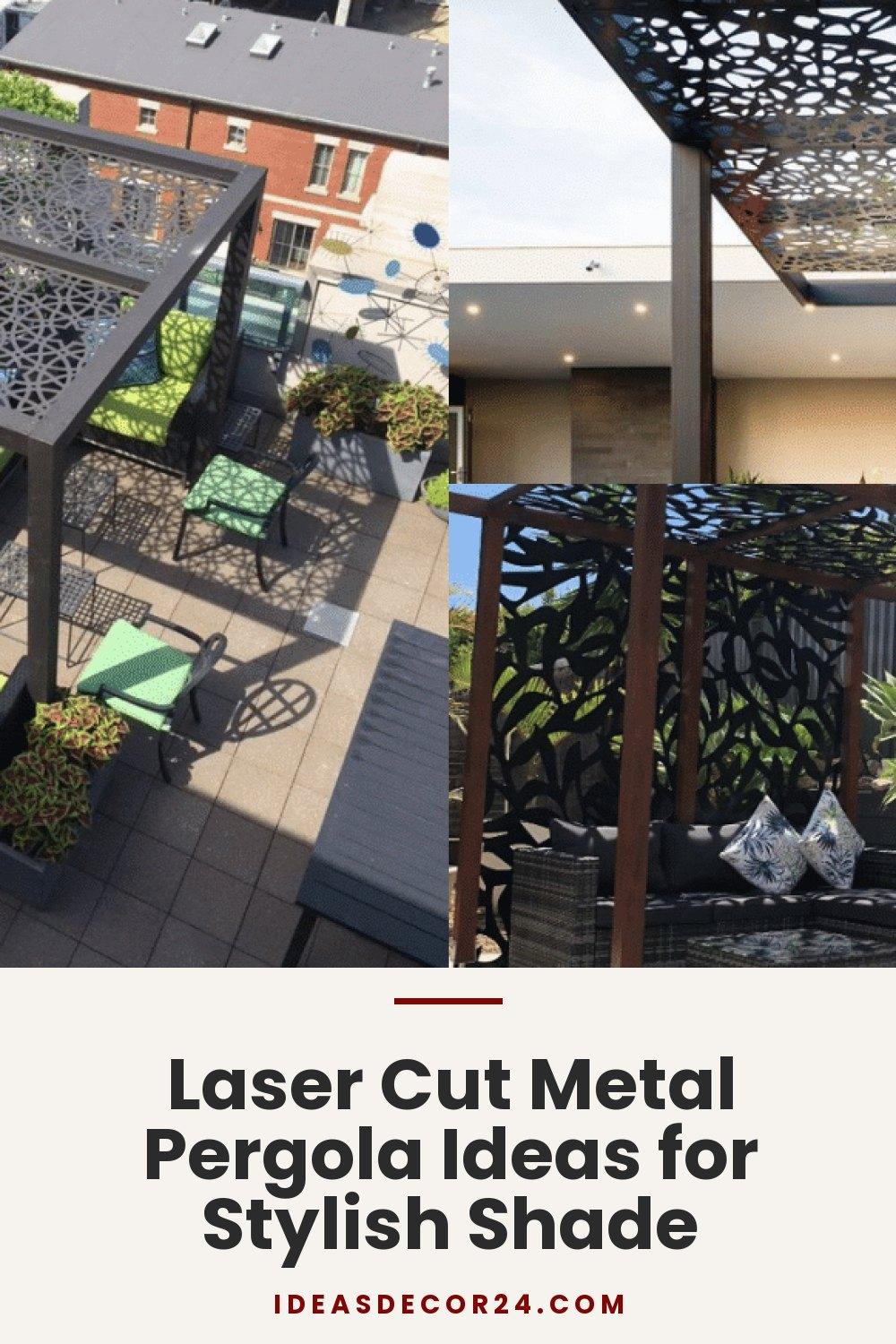 Laser Cut Metal Pergola Ideas for Stylish Shade