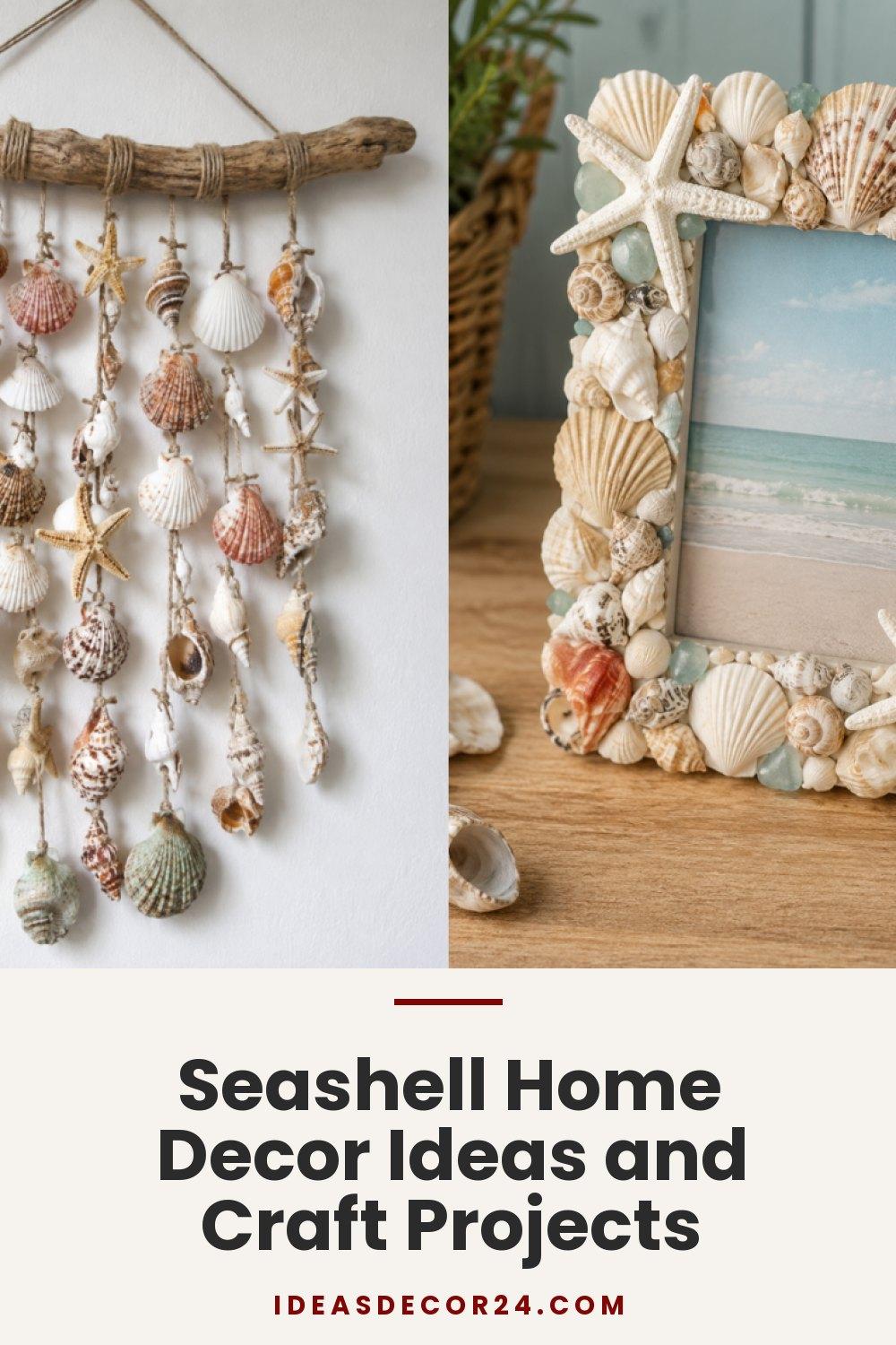 Seashell Home Decor Ideas and Craft Projects