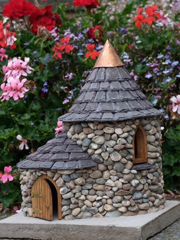 miniature stone houses garden 1